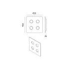 Plafonnier en faïence toscane émaillée Made in Italy - Toscot Vivaldi Viadurini