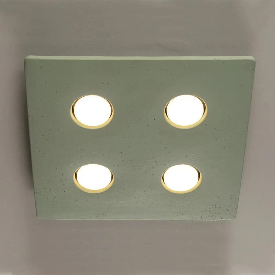 Plafonnier en faïence toscane émaillée Made in Italy - Toscot Vivaldi Viadurini