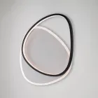 Plafonnier Ophiuchus noir et blanc à LED en métal pour éclairage intérieur Viadurini