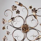 Plafonnier LED chromé de fabrication italienne pour espaces modernes – Fiore Viadurini