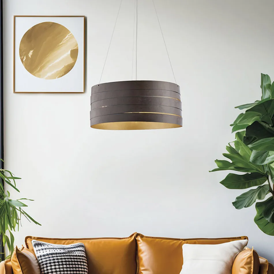 Plafonnier en métal et verre pour une lumière diffuse et harmonieuse – Melograno Viadurini