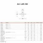 Plafonnier en laiton, cuivre et verre Nabucco Aldo Bernardi Viadurini