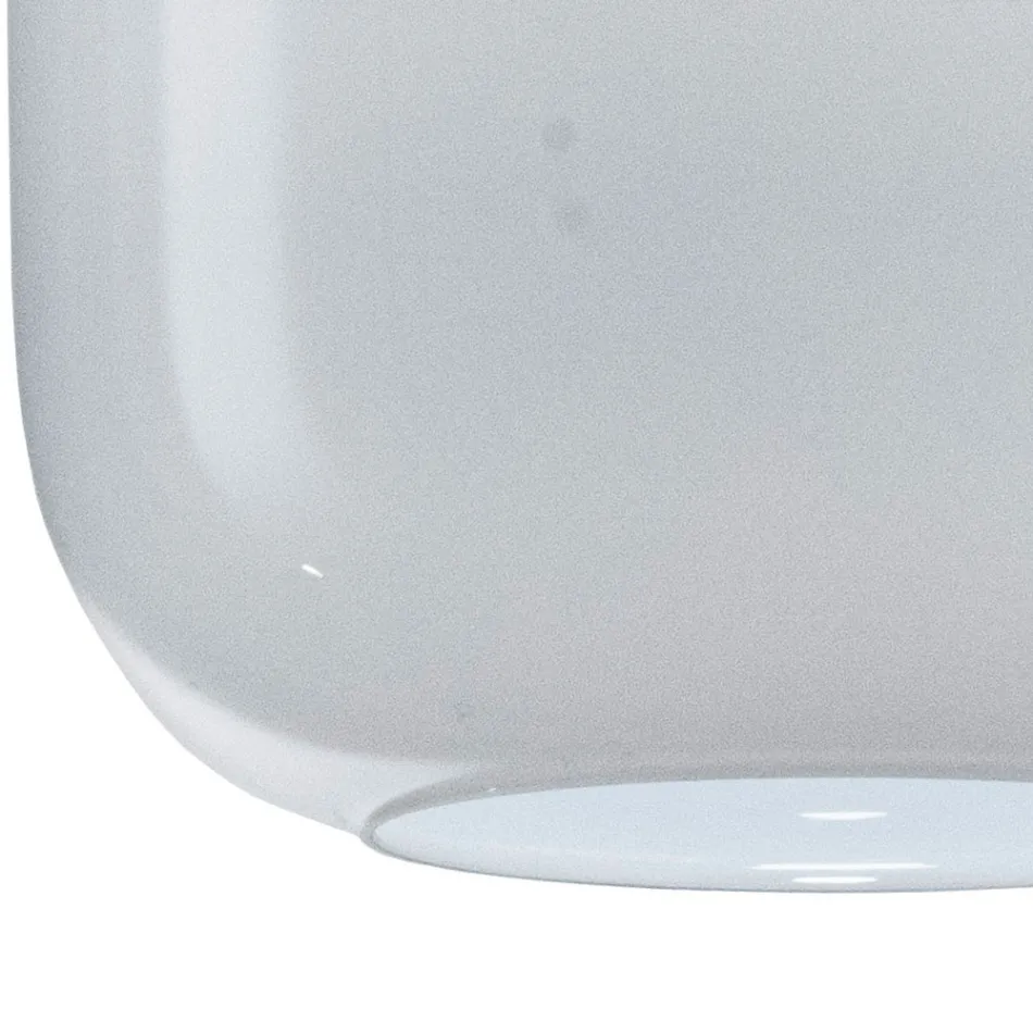 Plafonnier en verre soufflé à la main, fabriqué artisanalement en Italie - Soffio Viadurini