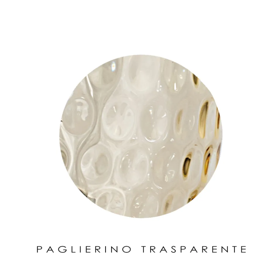 Plafonnier en verre vénitien aux finitions variées, fabriqué en Italie - Sibilla Viadurini