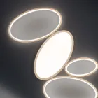 Plafonnier LED Moderne Dimmable en Métal Blanc ou Doré - Raissa Viadurini