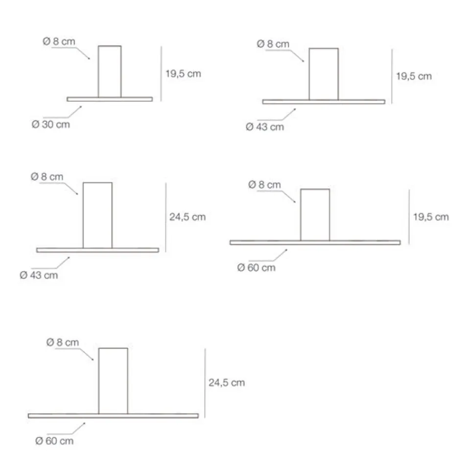 Plafonnier en métal disponible en différentes finitions et tailles - Luminaires Viadurini