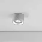 Round Led plafond en plâtre et de ciment Nadir 8 Aldo Bernardi Viadurini