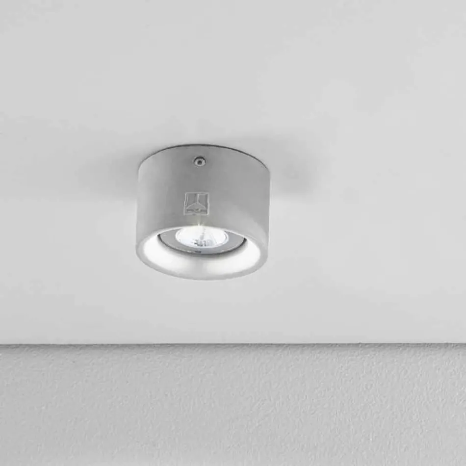 Round Led plafond en plâtre et de ciment Nadir 8 Aldo Bernardi Viadurini