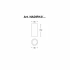 Ciment ou de plâtre plafond ronde Nadir 12 Aldo Bernardi Viadurini