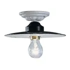 Plafonnier de style rustique fait en céramique Potenza par Ferroluce Viadurini