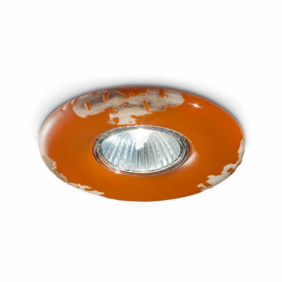 plafond ronde céramique cru à la main Paula Ferroluce Viadurini