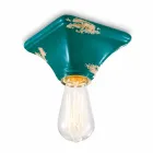 Plafond base carrée vendange en céramique Ashley Ferroluce Viadurini