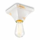 Plafond base carrée vendange en céramique Ashley Ferroluce Viadurini