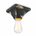 Plafond base carrée vendange en céramique Ashley Ferroluce Viadurini