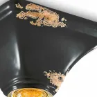 Plafond base carrée vendange en céramique Ashley Ferroluce Viadurini