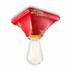 Plafond base carrée vendange en céramique Ashley Ferroluce Viadurini