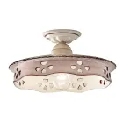 Plafonnier Vintage en Céramique et Fer Fait Main 2 Tailles - Alessandria Viadurini