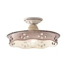 Plafonnier Vintage en Céramique et Fer Fait Main 2 Tailles - Alessandria Viadurini