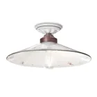 Plafonnier Vintage en Céramique et Fer Fait Main en 3 Tailles - Asti Viadurini