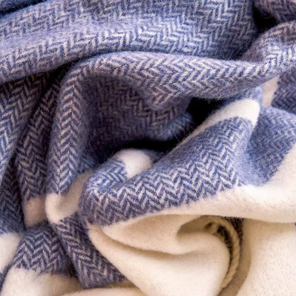 Plaid en laine mélangée ultra doux et moelleux fabriqué en Italie - Caldoso Viadurini