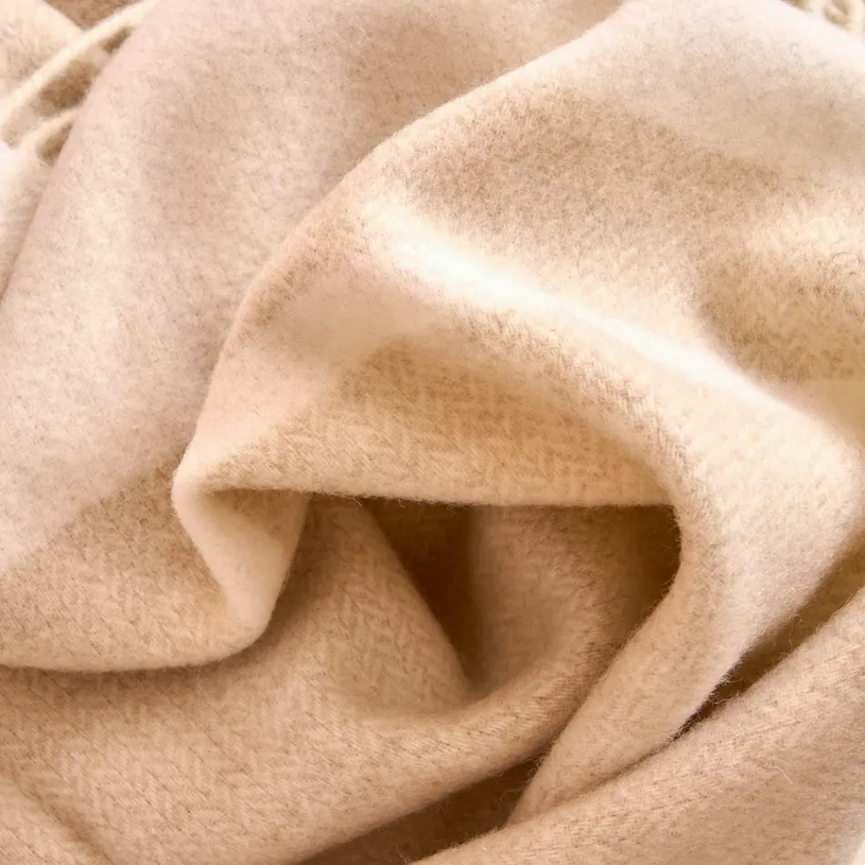 Plaid en laine mélangée ultra doux et moelleux fabriqué en Italie - Caldoso Viadurini