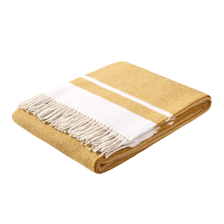 Plaid en laine mélangée ultra doux et moelleux fabriqué en Italie - Caldoso Viadurini