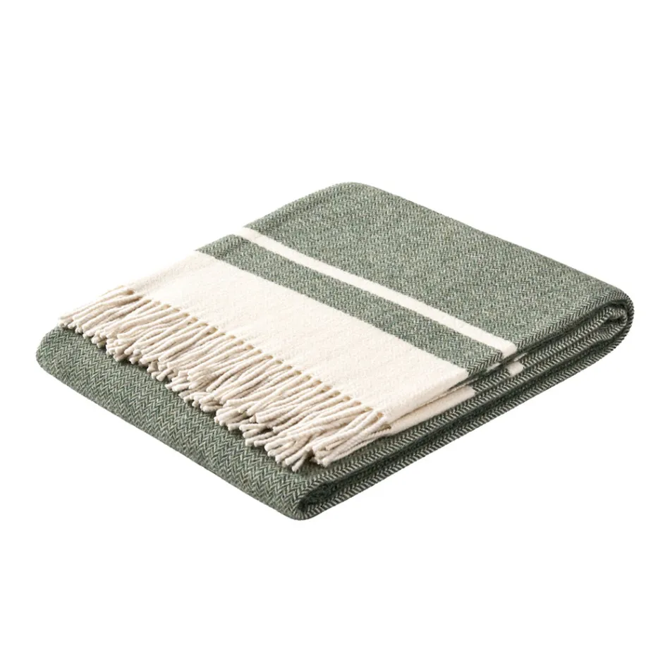 Plaid en laine mélangée ultra doux et moelleux fabriqué en Italie - Caldoso Viadurini