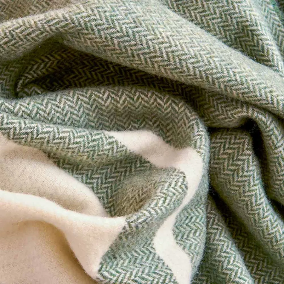 Plaid en laine mélangée ultra doux et moelleux fabriqué en Italie - Caldoso Viadurini