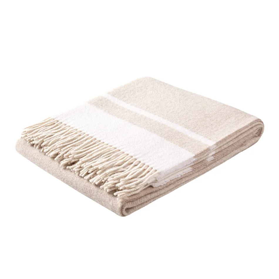 Plaid en laine mélangée ultra doux et moelleux fabriqué en Italie - Caldoso Viadurini