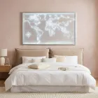 Planisphère mural lumineux Amaris en plexiglas, fabriqué en Italie Viadurini