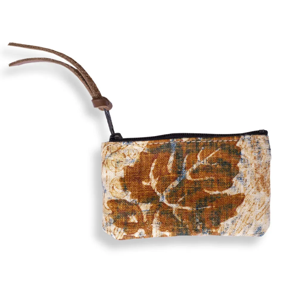 Pochette artistique imprimée à la main, pièce unique en coton, 2 pièces - Viadurini de Marchi Viadurini