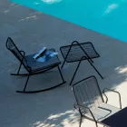 Repose-pieds de jardin avec structure en acier galvanisé Made in Italy - Elvia Viadurini