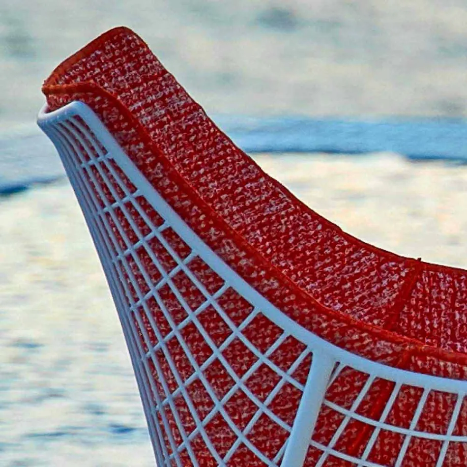 Varaschin Summer Set fauteuil de jardin à bascule en acier et bois Viadurini