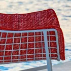 Varaschin Summer Set fauteuil de jardin à bascule en acier et bois Viadurini