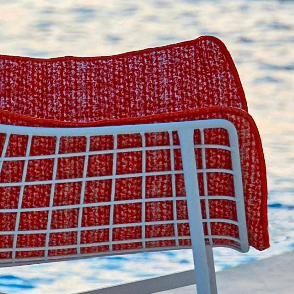 Varaschin Summer Set fauteuil de jardin à bascule en acier et bois Viadurini