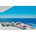 Varaschin Summer Set fauteuil de jardin à bascule en acier et bois Viadurini