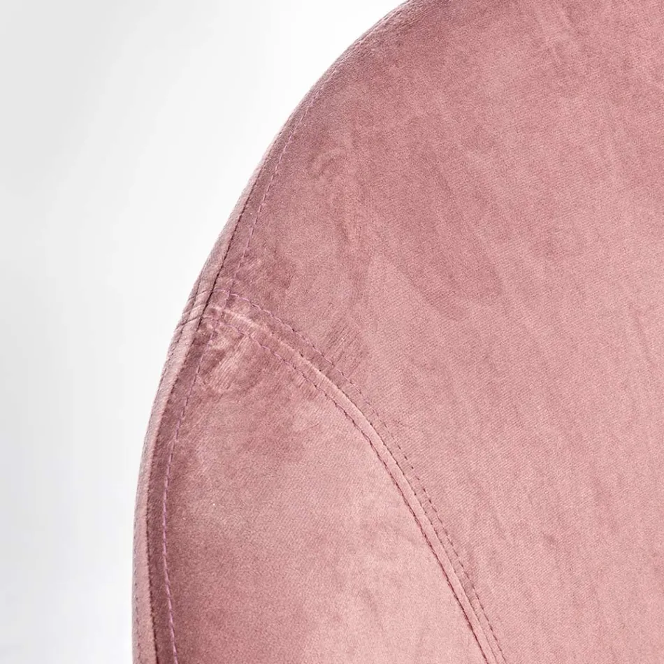 Fauteuil à Bascule Rembourré Effet Velours Design Scandinave - Pippy Viadurini