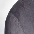 Fauteuil à Bascule Rembourré Effet Velours Design Scandinave - Pippy Viadurini