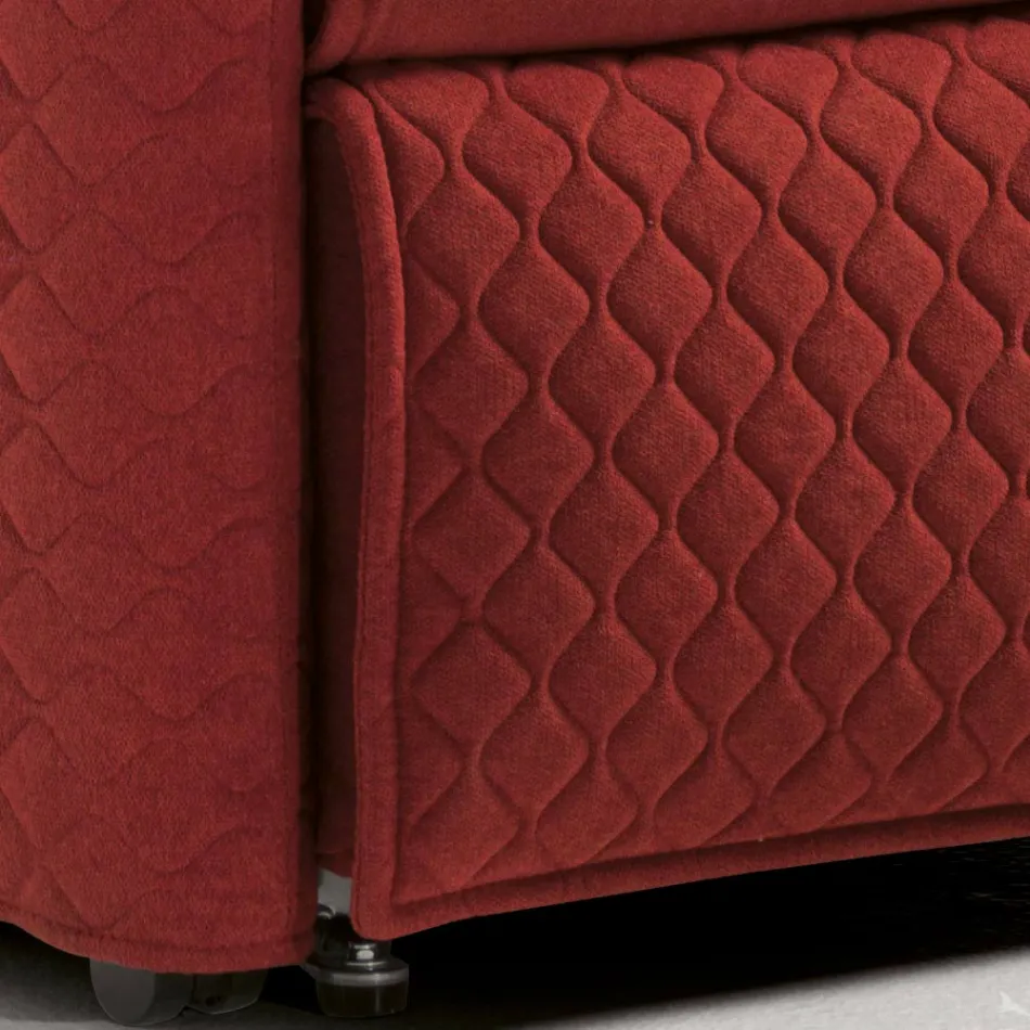 Fauteuil élévateur avec 2 moteurs et fonctions ascenseur/relax/lit fabriqué en Italie - Giorgia Viadurini