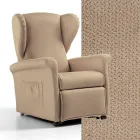 Fauteuil élévateur avec fonctions ascenseur, relaxation et lit fabriqué en Italie - Talita Viadurini