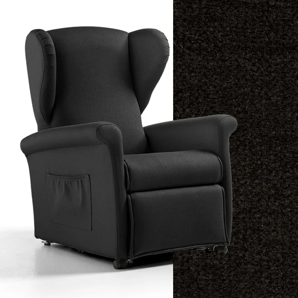 Fauteuil élévateur avec fonctions ascenseur, relaxation et lit fabriqué en Italie - Talita Viadurini