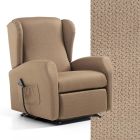Fauteuil relevable avec assise extra large en tissu Made in Italy - Margaret Viadurini