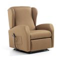 Fauteuil relevable avec assise extra large en tissu Made in Italy - Margaret