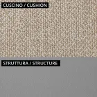 Fauteuil bas d'extérieur avec assise rembourrée fabriqué en Italie - Jardinière Viadurini