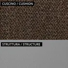 Fauteuil bas d'extérieur avec assise rembourrée fabriqué en Italie - Jardinière Viadurini