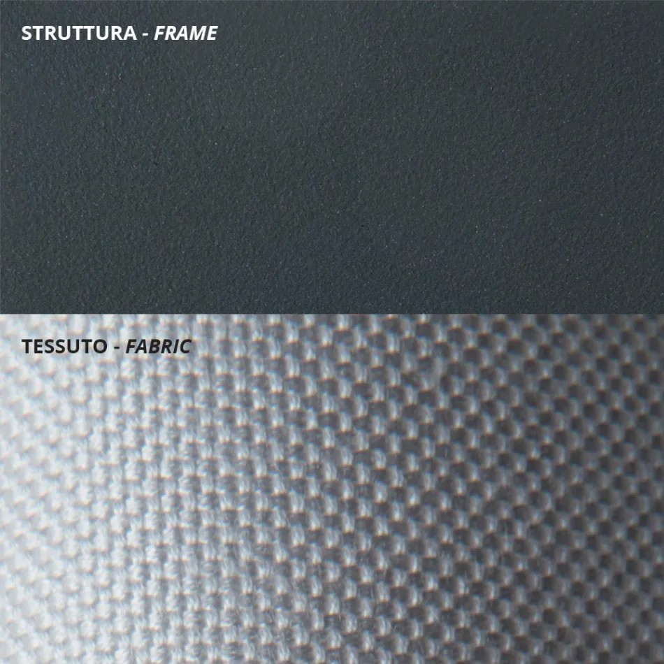 Fauteuil de jardin bas en acier galvanisé avec accoudoirs Made in Italy - Selvaggia Viadurini