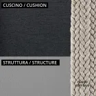 Fauteuil de jardin bas avec coussin inclus Made in Italy - Prato Viadurini