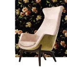 Fauteuil bergère en tissu de design Grilli Wilde made in Italy Viadurini