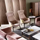 Fauteuil bergère en tissu de design Grilli Wilde made in Italy Viadurini