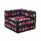 Fauteuil Chaise Longue de Design Ethnique en Coton Patchwork, pour Salon - Fibre Viadurini